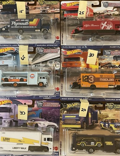 Hot Wheels Premium Team Transport – Camion E Auto Da Collezione, Edizione Limitata