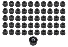 50 SMALL EXTRA TALL ROUND RUBBER FEET ELECTRONICS, CRAFTS, CUTTING BOARDS - USA
