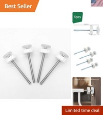 Adjustable 8MM Threaded Spindle Rods - 12CM Replacement for Baby Gates, 4 Count