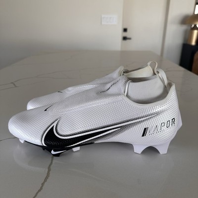 Nike Vapor Edge Pro 360 White Black Football Cleats Men's Sz 15 (AO8277 100)