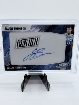 Sports Card Singles  Jalen Brunson  2021 Panini 11/15 Autographed Panini Patch