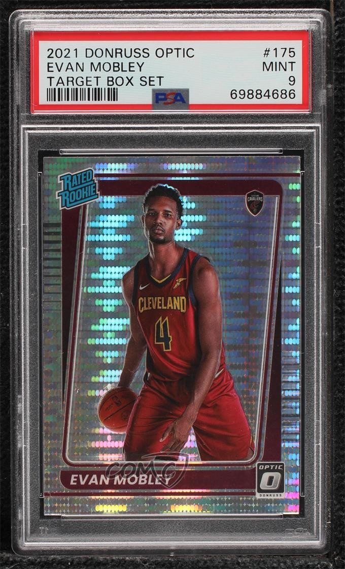 2021 Donruss Optic Target Box Set Pulsar Prizm Evan Mobley #175 PSA 9 MINT 0b3o