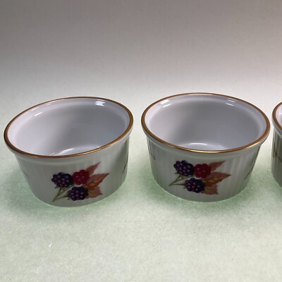 Royal Worcester Eversham Gold Ramekins - Set of 4 - Vintage