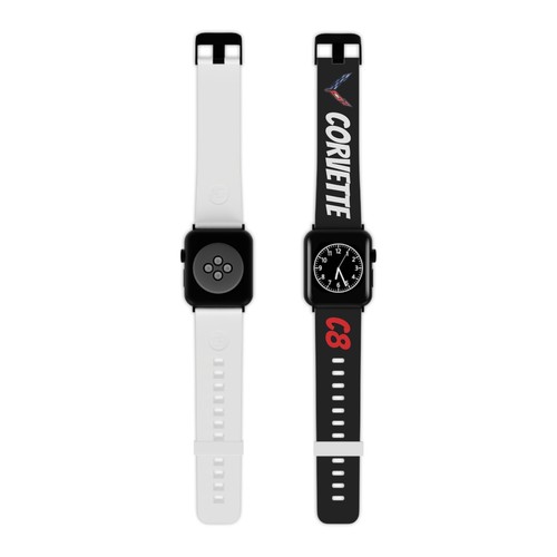 Corvette Obsession C8 Apple Watch Band, Durable Sports Watch Strap, Gift for Dad - 第 1/10 張圖片