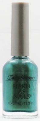2 bottles Sally Hansen Hard as Nail Polish - Green Gold Frost