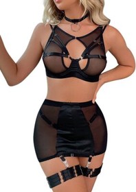 Women Sexy Lingerie Lace Sheer Babydoll Mini Skirt Underwear Nightwear Sleepwear