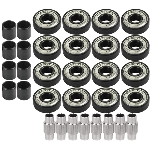 Amphetamine Inline Roller Hockey Speed Bearings and Spacers Kit Ceramic Silver - Picture 1 of 5