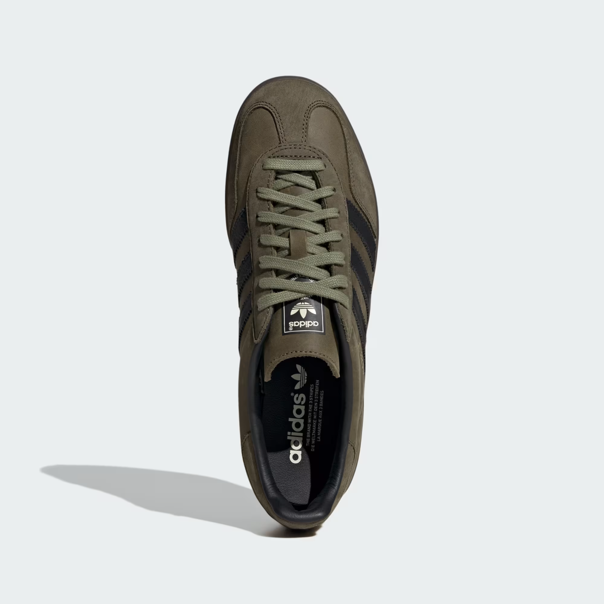 Adidas Gazelle Indoor Focus Olive / Core Black / Gum IH4772 8.5 | eBay