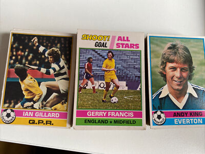 Topps Kaugummi 1977 Fußballkarten rote Rückseiten *wählen Sie Ihre eigenen*
