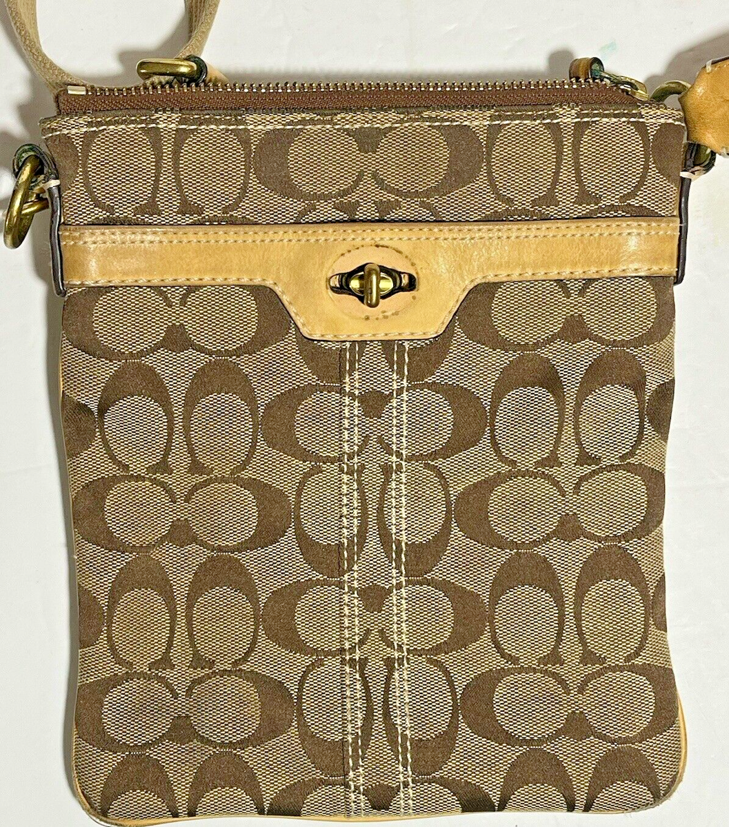 Coach Signature File Bag Crossbody Purse 40688 | eBay