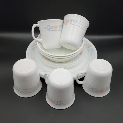 Corelle Corning Beautiful Spring Floral Vintage 19-piece Dinnerware Set