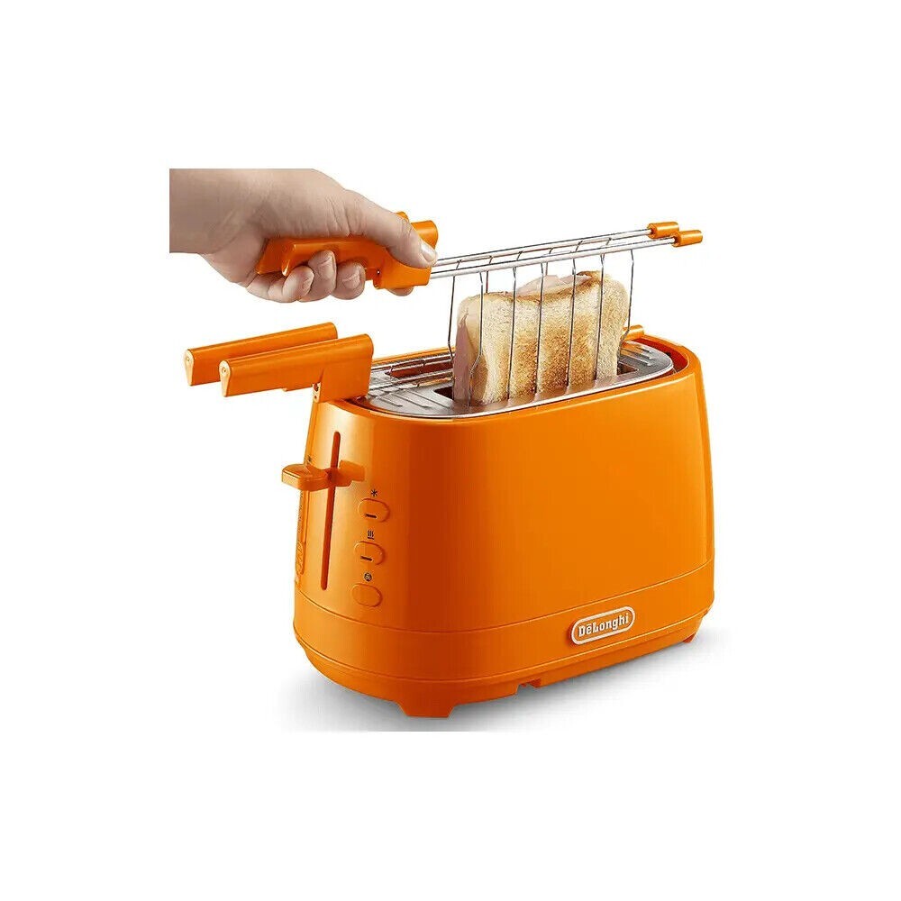 Tostapane DeLonghi Active Line Arancione CTLAP2203.O - Design Pop