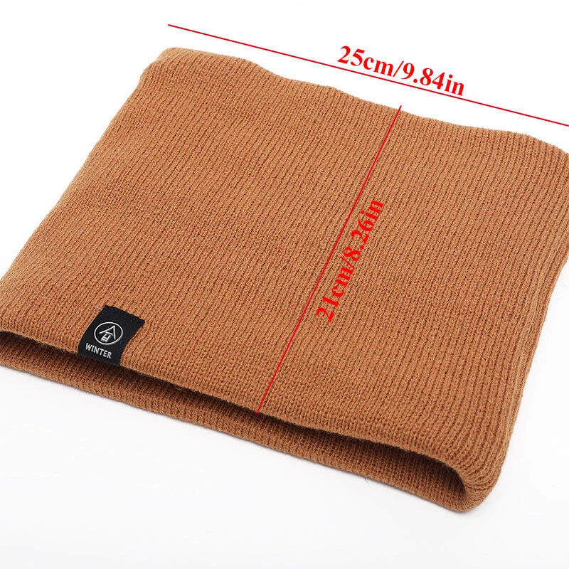 Unisex Calentador de Cuello Invierno Polar Forrado de Piel Cuello Polaina Cubierta Facial Máscara Protector⇓ Foto 3 de 4