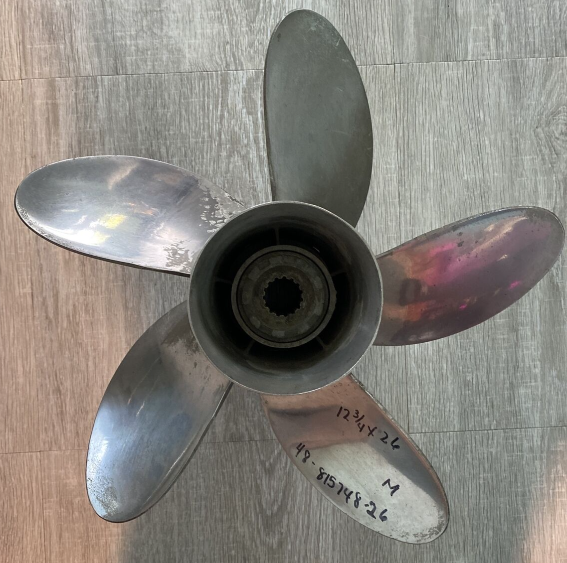 MERCURY STAINLESS PROPELLER 48-815748-26 Diameter 12-3/4 Pitch 26 