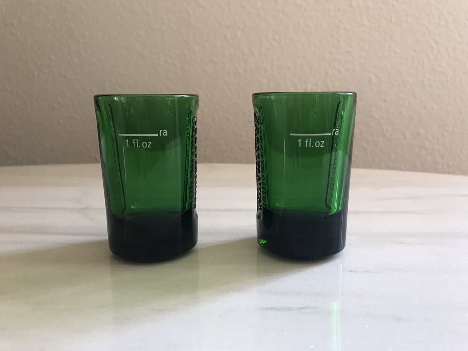 Jägermeister Jagermeister Green Shot Liqueur Glasses Embossed Logo