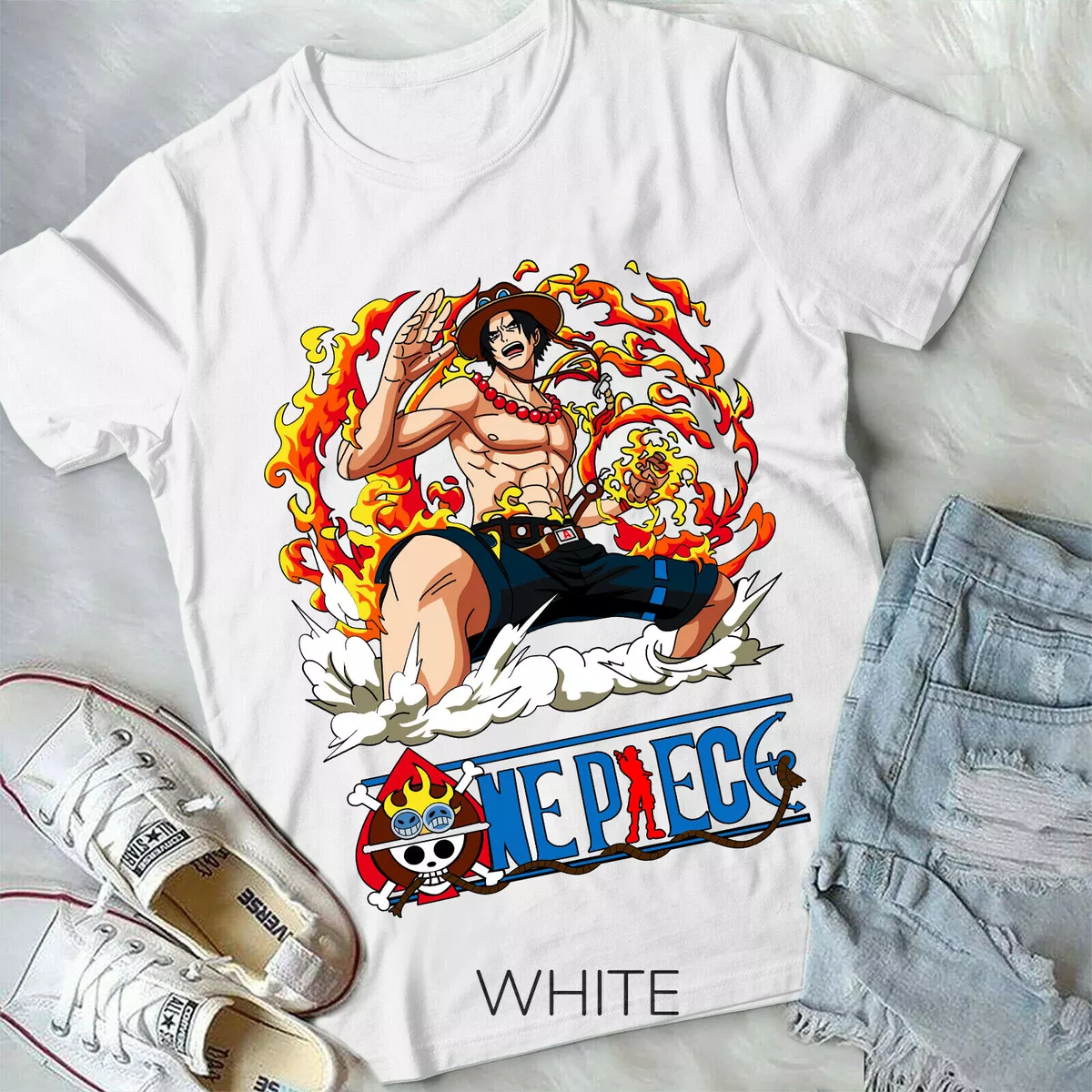 One Anime Luffy T Shirt Piece for Boys & Girls 100% Cotton Short