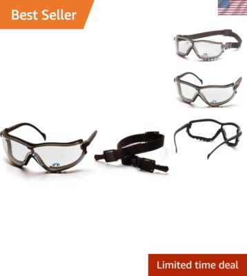 Customizable V2G Eyewear - Black Anti-Fog Bifocal Readers for All-Day Comfort