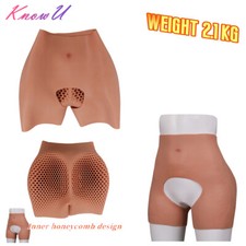 Silicone Hip Crotch Pants Open Crotch Panty Underwear For Crossdresser S Size
