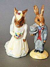 Royal Doulton Bunnykins Bride DB101 and Groom DB102