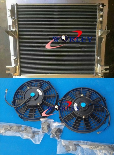 Aluminum Radiator +Fans for Jeep Wrangler JK 3.6L ERB 206&3.8L EGT 2007 ...