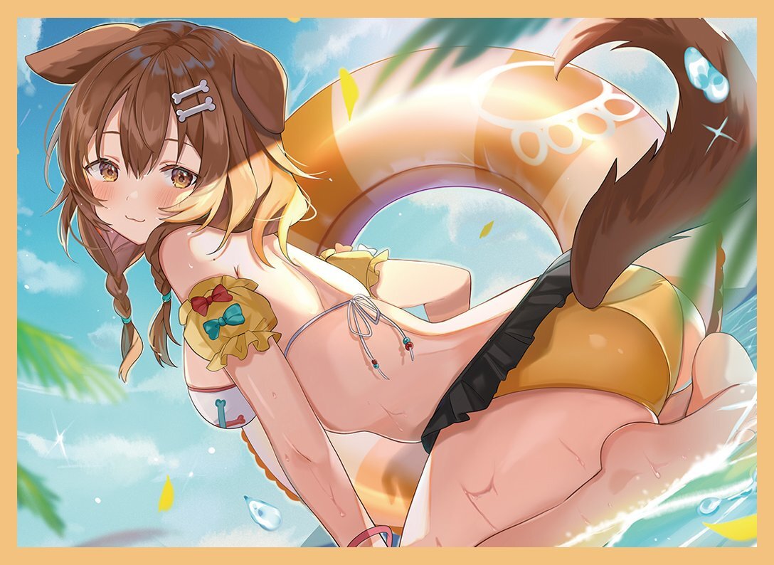 VTuber hololive Inugami Korone doujin Card Sleeve Protector | eBay