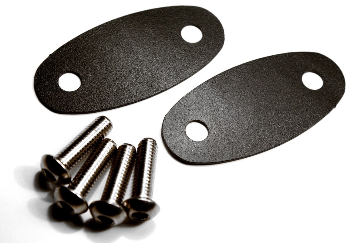 FXR BAZAAR blocker 中古 Mirror Base Block Off Plates 2009 - 2015 Yamaha FZ6R XJ6 Diversion