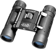 Barska 12x25 Lucid View Compact Binoculars w/ Case  Rubber Armor, AB10209