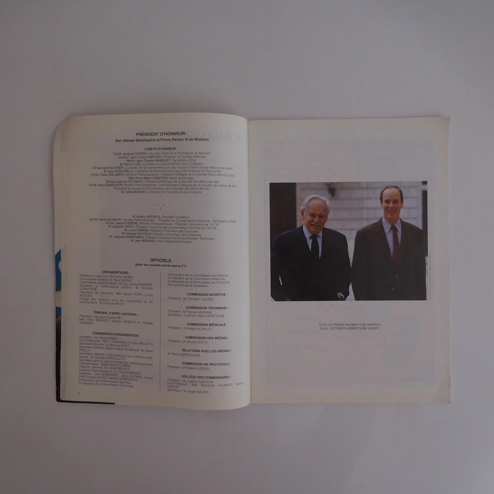 Formula 1 Championship 51e Grand Prize Of Monaco 1993 Program Official N4011 - Image 4 of 4