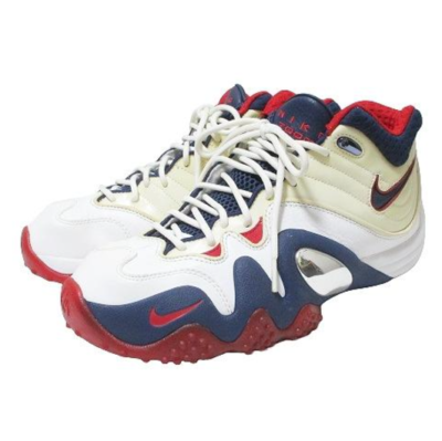 Nike AIR ZOOM UPTEMPO 5 PREMIUM 366570-146 26.5cm White Navy Red X  