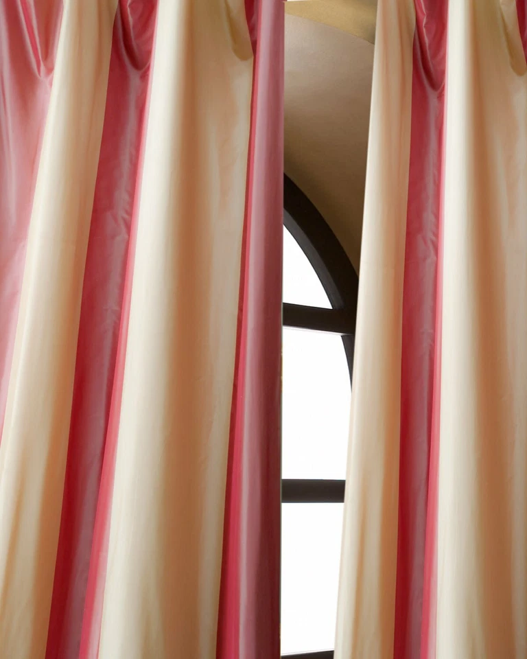 100% Шелковая тафта полоски с подкладкой драпировки Hampton (пара)  - Изображение 4 из 4