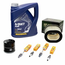 Set Öl 4L für Yamaha FZR 1000 3LE 1991-95 Wartung Luftfilter Ölfilter Zündkerzen