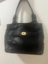 Kate Spade black leather “Hampton road melody” satchel bag