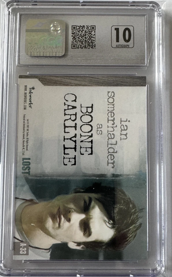 Ian Somerhalder Autographed Trading Card - LOST Season 3 - CGC Graded 10 🤩 - Image 4 of 4