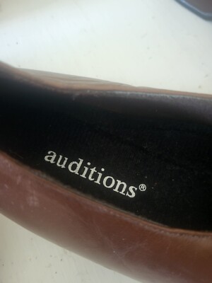 Auditions Brown Leather Slip-Ons - 12N | eBay display picture 3