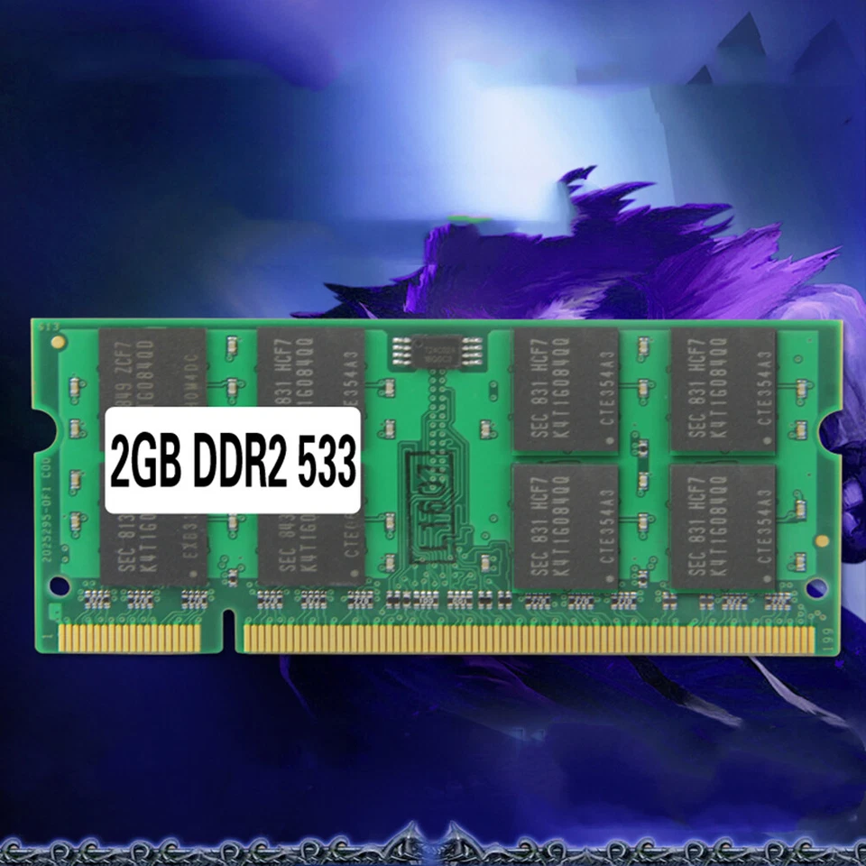 Laptop Memory Ram SODIMM PC2-4200 DDR2 533MHz 200PIN 2GB/PC2 4200 DDR 2 533 MHz - Image 2 of 4