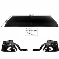 1970~1974 Challenger Trunk Lid Deck Lid & Hinges Right & Left EDP Steel Dynacorn