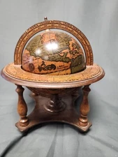 19th Century Table Globe, 1970s Vintage Reproduction, Made in Italy