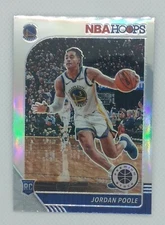 2019-20 Hoops Premium Stock Prizms Silver Jordan Poole Rookie RC #223