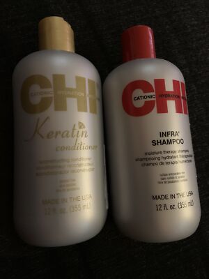 chi shampoo & conditioner set 12 oz each 