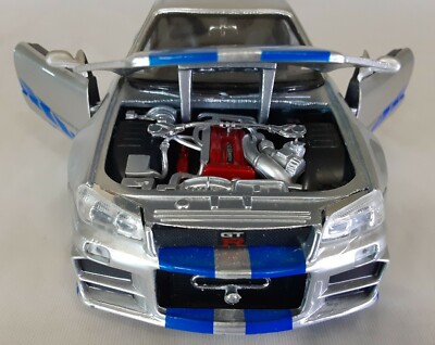 2FAST 2FURIOUS Brian's Nissan Skyline GT- R R34 Jada Toys 1/24