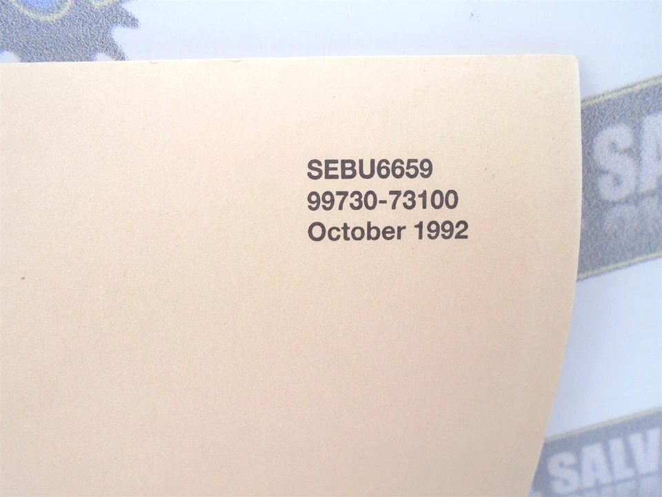 CAT - Kit #SEKD0022 - w/ Op. & Maint. Man. SEBU6659 + Parts Man. SEBN2775 - '92 - Image 4 of 4