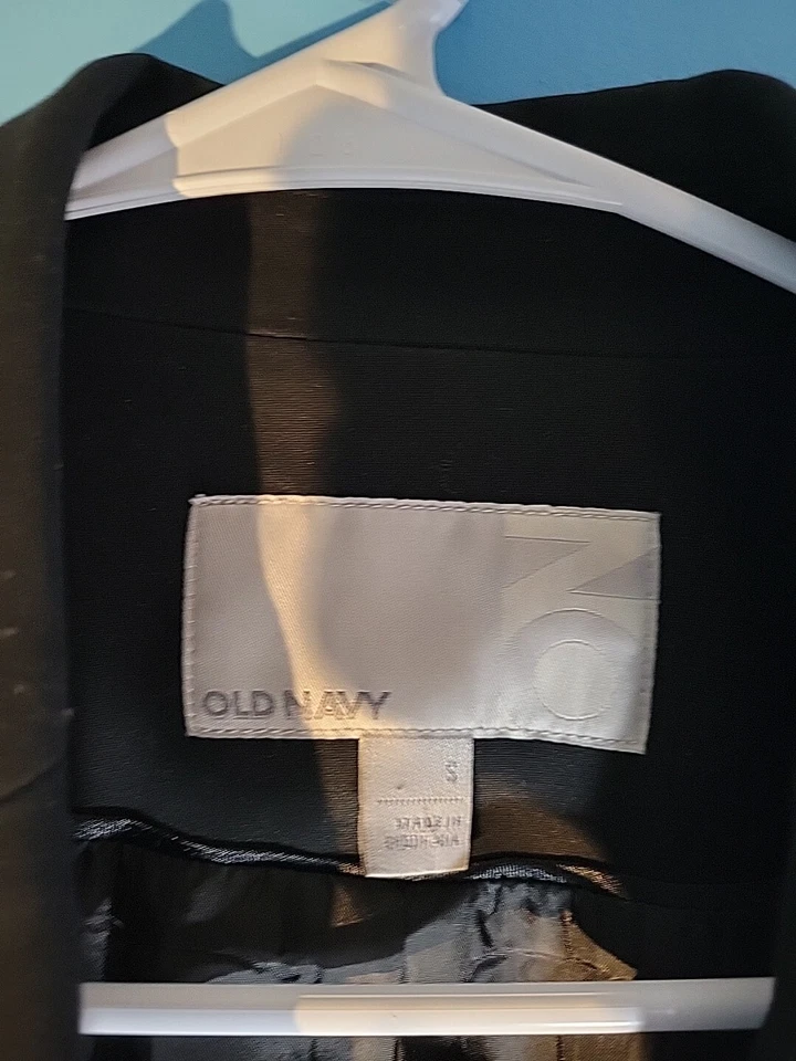 Blazer abrigo deportivo negro Old Navy para mujer talla S Foto 3 de 4
