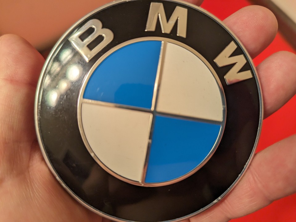 OE 99-11 BMW HOOD EMBLEM FRONT LOGO BADGE E46 E60 E92 E39 X5 ...