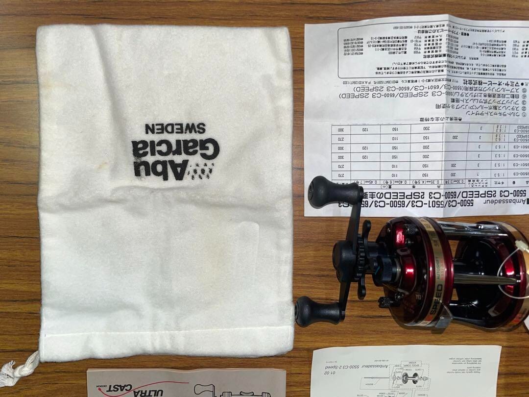 Abu Garcia Ambassador 5500-C3 2 SPEED Reel Double Handle Abu Garcia Ambassador 5500-C3 2 SPEED Reel Double Handle