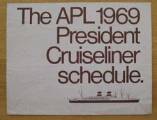 AMERICAN PRESIDENT LINES: 1969 Brochure