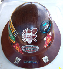 Vintage MSA Skullgard Brown Hard Hat