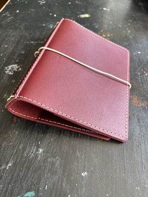 chestnut color genuine leather travel journal portfolio organizer 