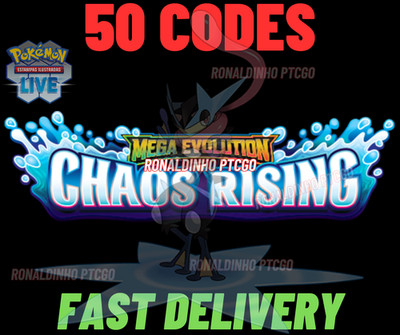 50x Chaos Rising Codes Booster Pokémon TCG LIVE - PTCGL - SENT FAST