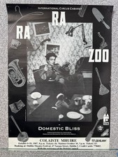 1987 'Ra Ra Zoo' circus cabaret theatre poster - Colaiste Mhuire, Mullingar