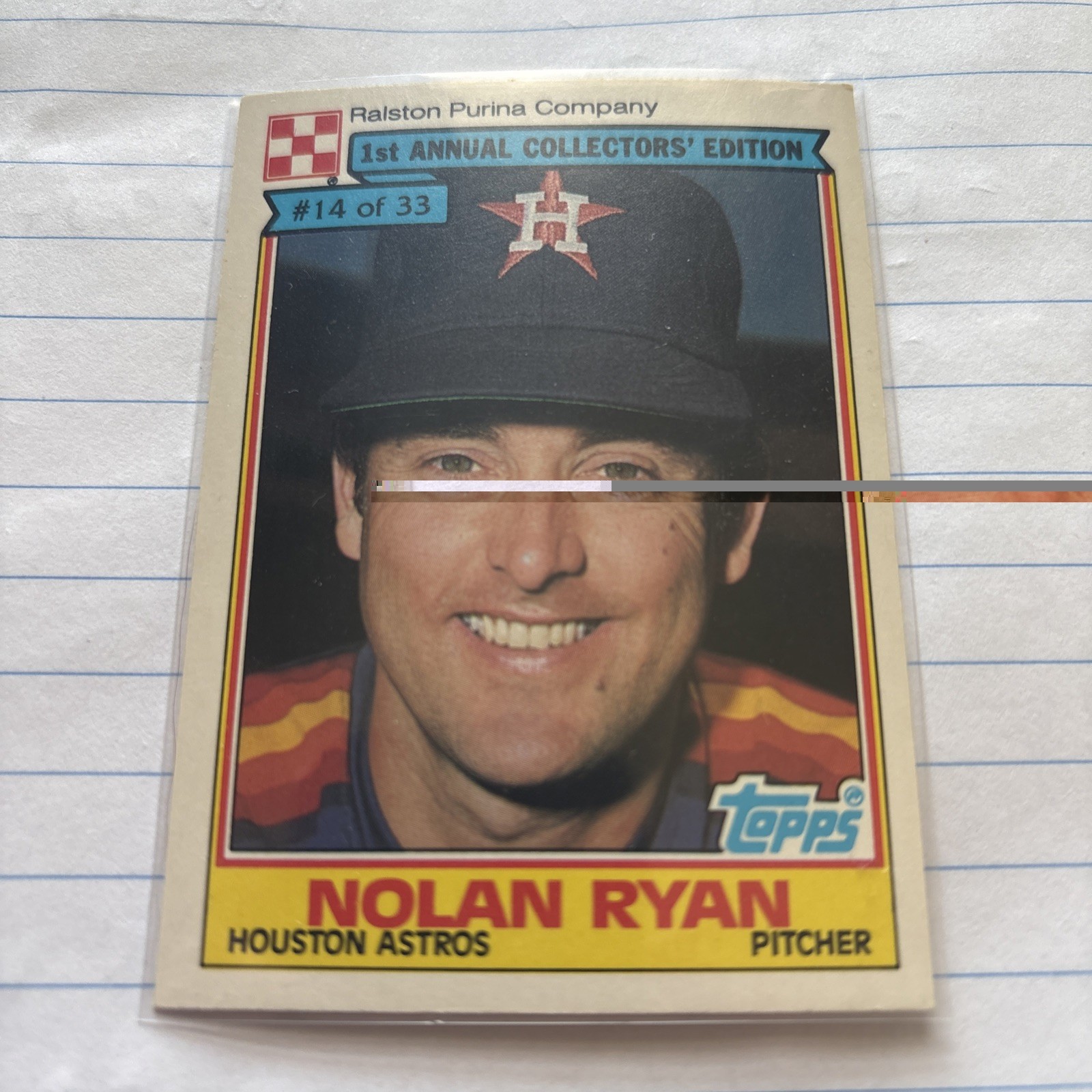 1984 Topps Ralston Purina - Nolan Ryan #14